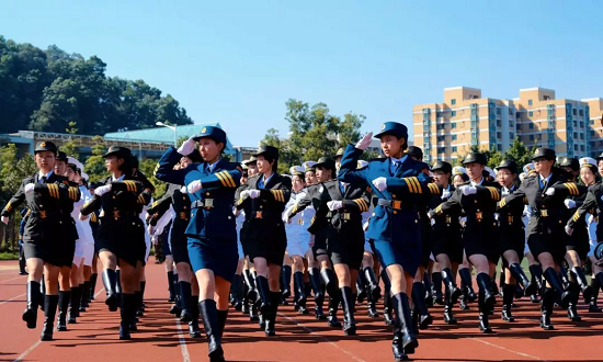 2018级学生军训阅兵暨总结大会